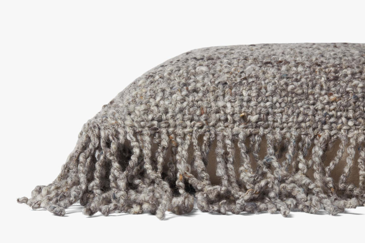 IVORY/BEIGE FRINGE 22"X22" PILLOW