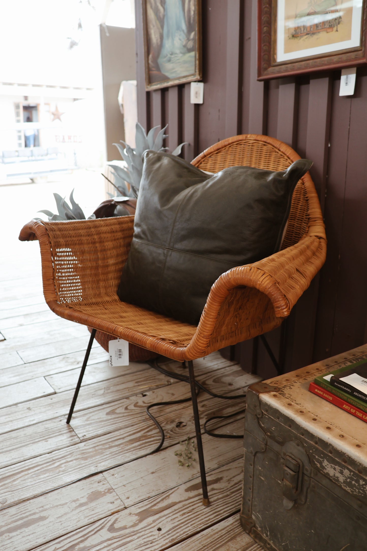 LEATHER 22"X22" PILLOW