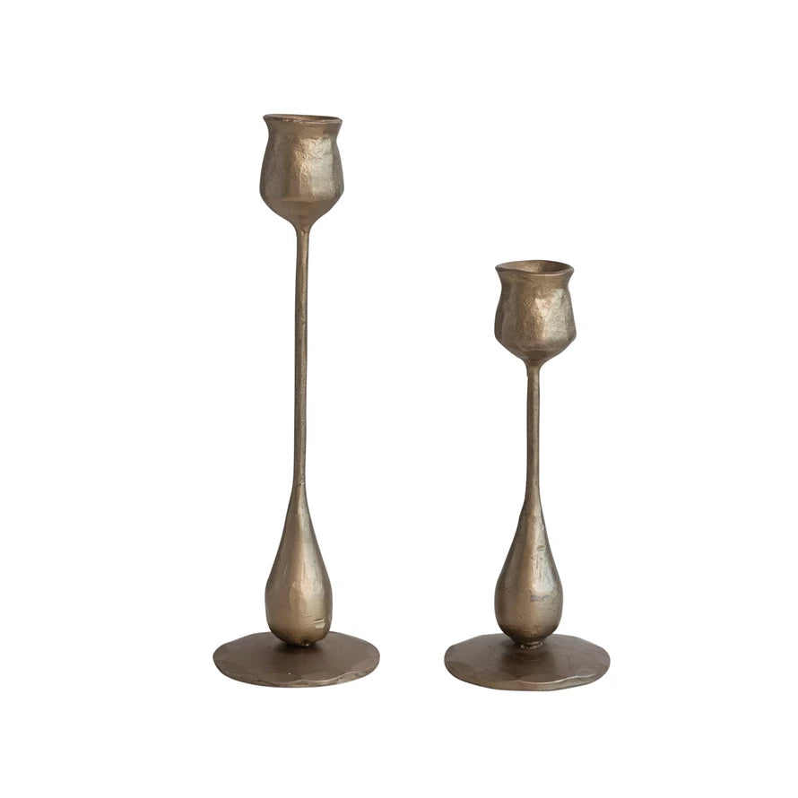 HAND FORGED IRON TAPER HOLDER- STYLE 1