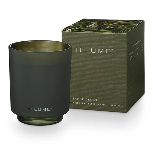 BALSAM & CEDAR BOXED GLASS CANDLE