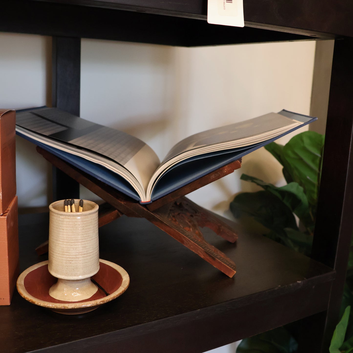 VINTAGE BOOK HOLDER