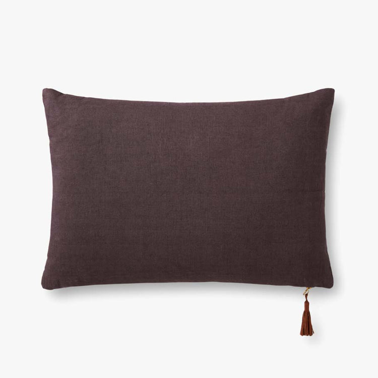 MOCHA/PLUM 16"X26" PILLOW