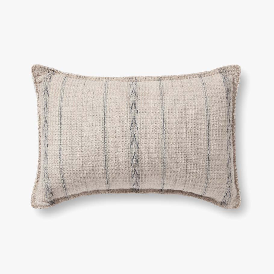 IVORY/BLACK 16"X26" PILLOW