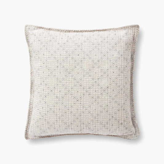 IVORY/BLUE 22"X22" PILLOW