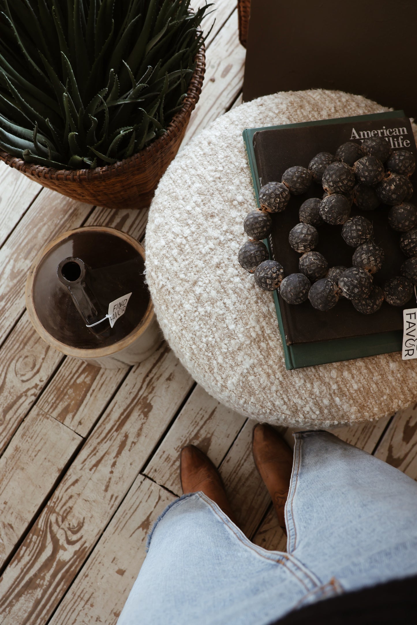 BLACK CLAY TABLETOP BEADS