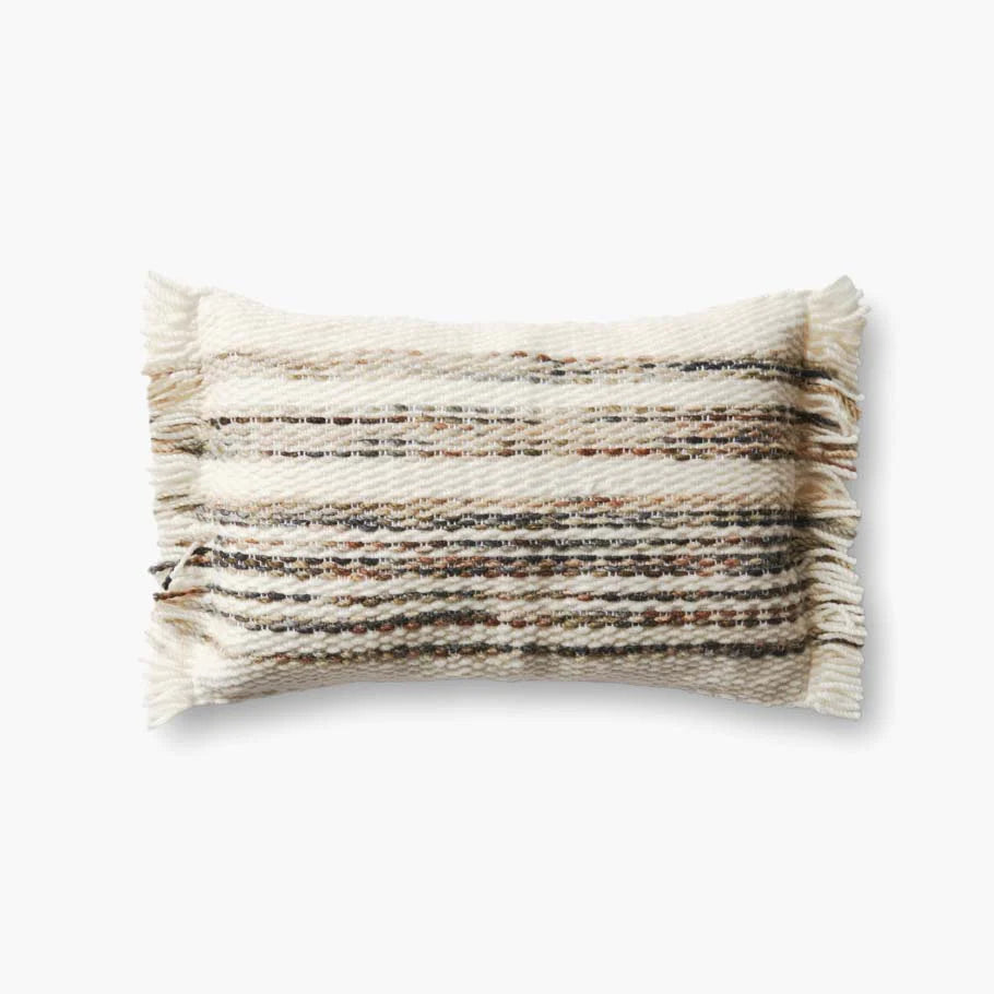 NATURAL/MULTI 13"X21" PILLOW