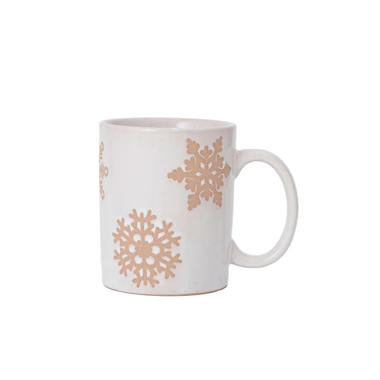 SNOWFLAKE STONEWARE MUG