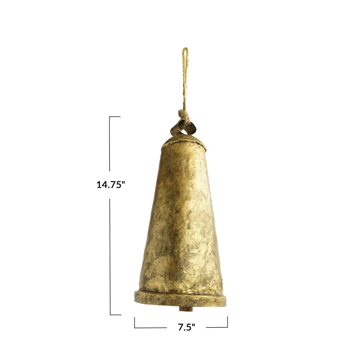 LARGE ANTIQUE BRASS BELL