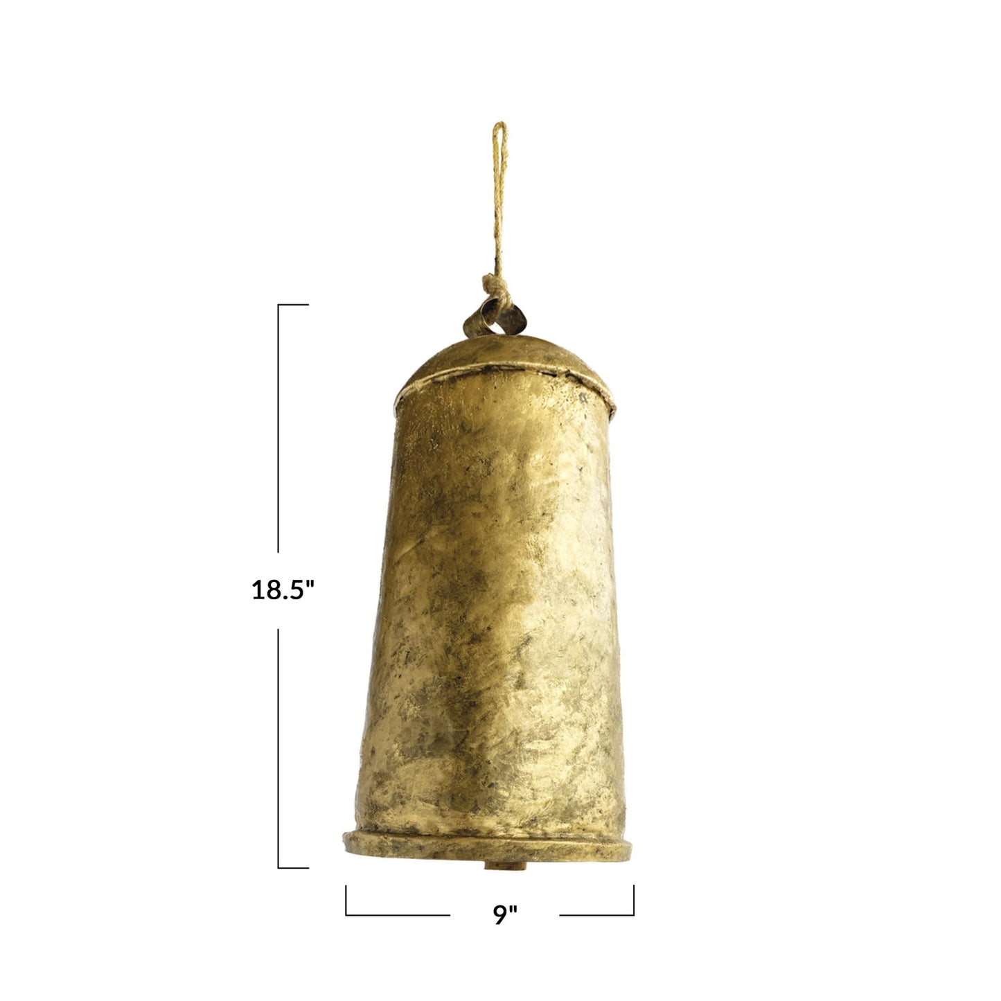 LARGE ANTIQUE BRASS BELL